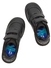 Toezone Black Noah Black Rip Tape Dinosaur Character School Shoes - Image 5 of 10