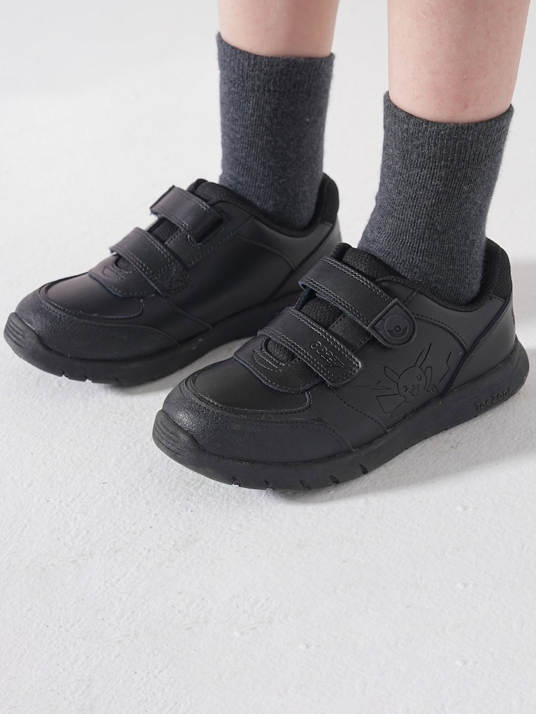 Toezone Black Pokemon Character Rip Tape School Shoes - Image 1 of 11 Toezone Black Pokemon Character Rip Tape School Shoes - Image 1 of 11