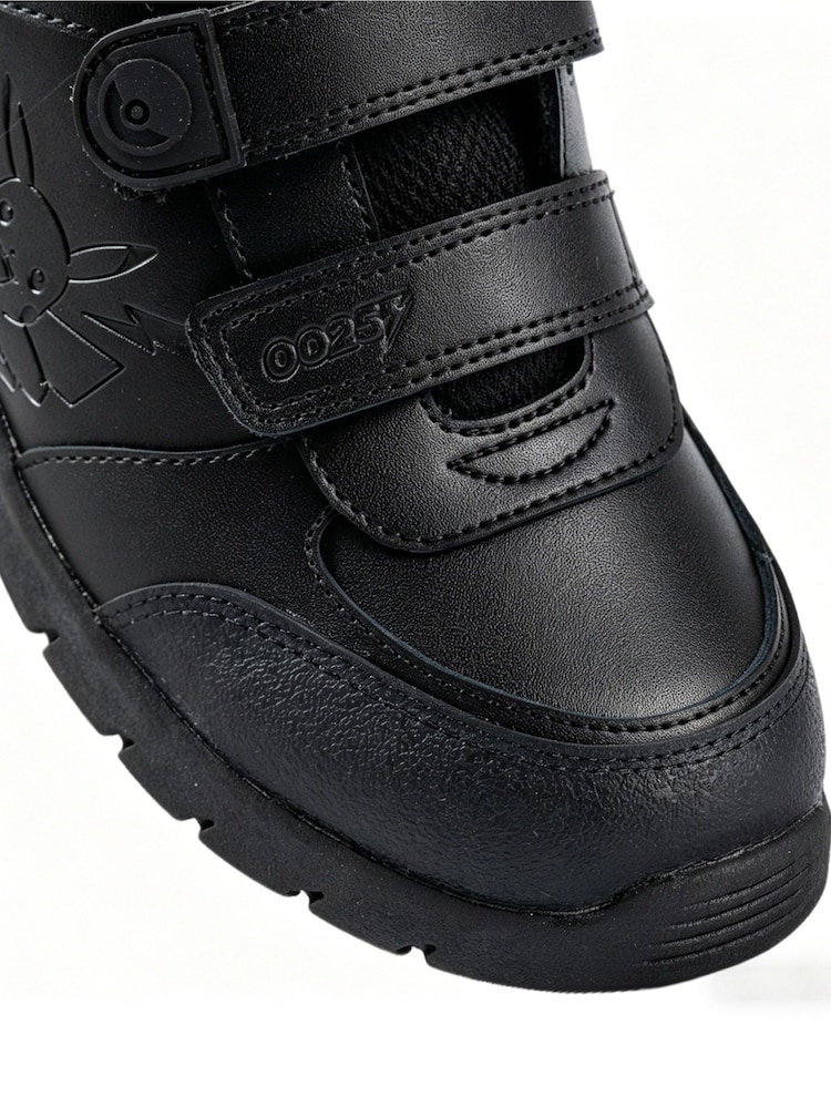 Toezone Black Pokemon Character Rip Tape School Shoes - Image 11 of 11 Toezone Black Pokemon Character Rip Tape School Shoes - Image 11 of 11