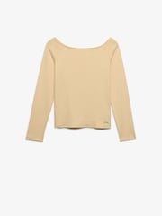 Superdry Yellow Bardot Off Shoulder Top - Image 6 of 7