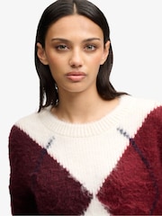 Superdry Red Slouchy Brushed Knit Jumper - Image 4 of 5