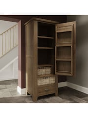 K Interiors Smoked Oak Embleton Solid Wood Single Larder Unit - Image 5 of 6
