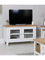 K Interiors White Oak Windsor Solid Wood Standard TV Unit - Image 1 of 6