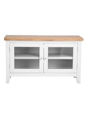 K Interiors White Oak Windsor Solid Wood Standard TV Unit - Image 4 of 6