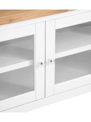 K Interiors White Oak Windsor Solid Wood Standard TV Unit - Image 6 of 6