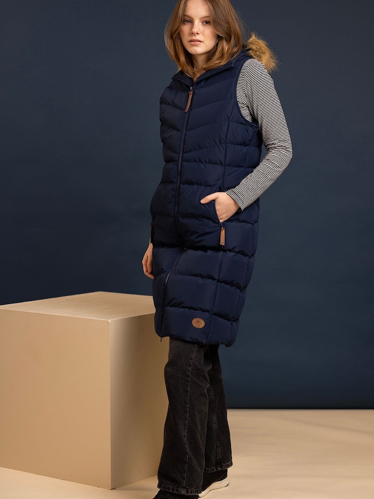 Trespass Navy Audrey Casual Gilet - Image 1 of 5 Trespass Navy Audrey Casual Gilet - Image 1 of 5