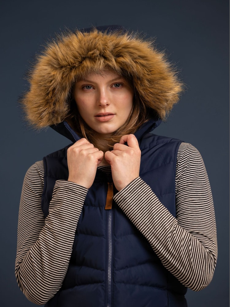 Trespass Navy Audrey Casual Gilet - Image 5 of 5 Trespass Navy Audrey Casual Gilet - Image 5 of 5