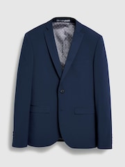 Bright Blue Slim Fit Stretch Tonic Suit: Jacket - Image 7 of 8