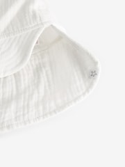 White Crinkle Baby Legionaire Hat - Image 5 of 5