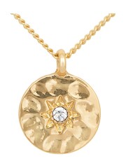 Caramel Jewellery London Gold Tone 'Hammered Disc' Necklace - Image 5 of 6