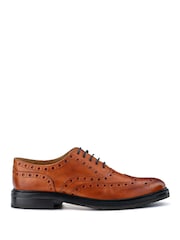Marrón oscuro - Zapatos Oxford con perforaciones Bertie de Jones Bootmaker - Imagen 3 de 5