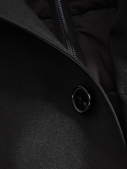 Negro - Chaqueta con aplicación de cuello alzado desmontable Perrin de Reiss - Imagen 7 de 8