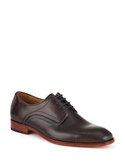 Jones Bootmaker Dark Brown Jammer Smart Leather Lace-Up Shoes - Image 1 of 5