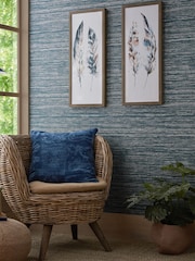 Art For The Home Set of 2 Natural Painterly Feathers Wall Art - Image 1 of 4