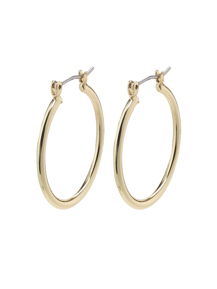 PILGRIM Gold Layla Creole Hoop Plated Earrings - Image 3 of 3