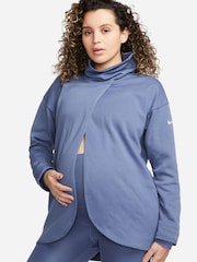 Nike Blue Maternity Reversible Pullover Top - Image 1 of 5