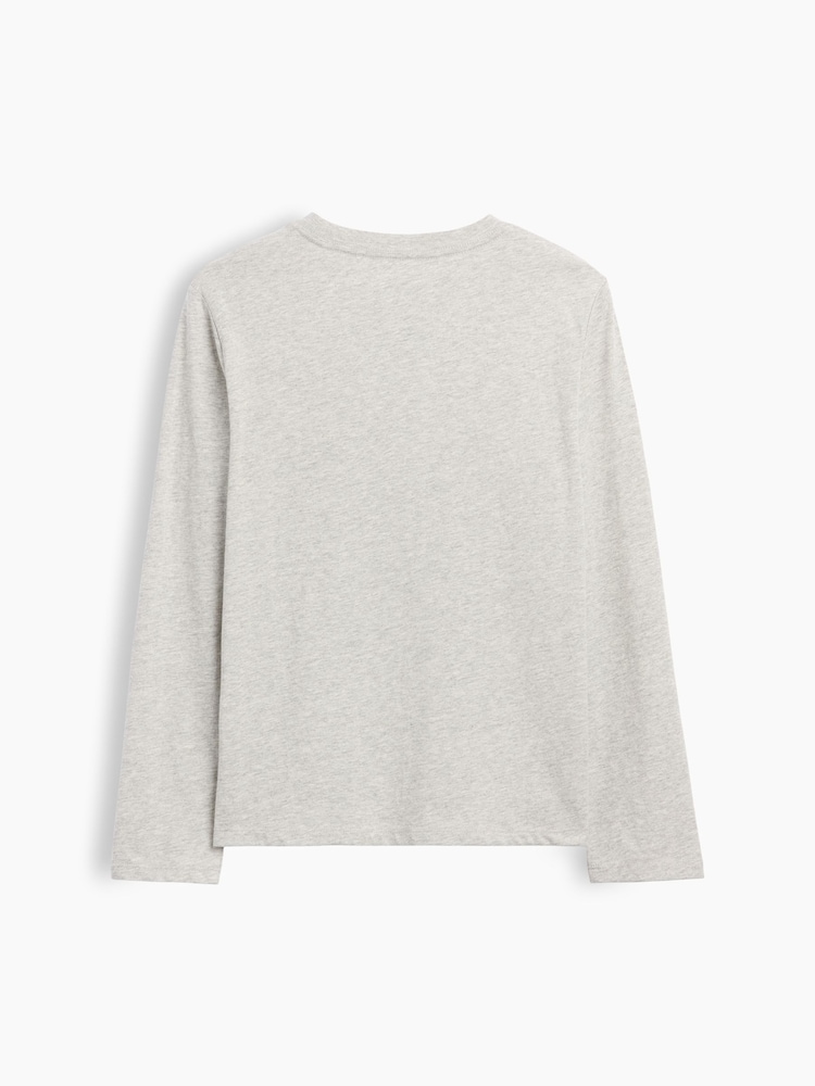 Gap Grey New York Logo Graphic Long-Sleeve T-Shirt (4-13yrs) - Image 2 of 3 Gap Grey New York Logo Graphic Long-Sleeve T-Shirt (4-13yrs) - Image 2 of 3