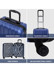 Flight Knight 55x40x20cm Ryanair Priority 8 Wheel ABS Hard Case Cabin Carry On Hand Luggage - Image 7 of 7