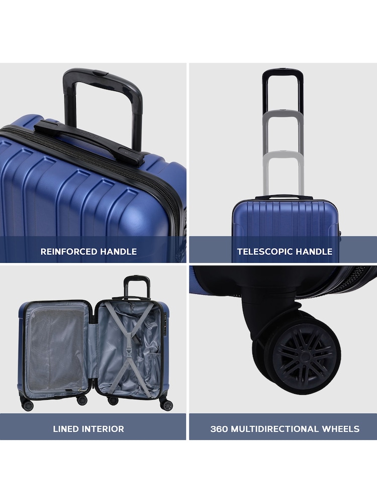 Flight Knight 55x40x20cm Ryanair Priority 8 Wheel ABS Hard Case Cabin Carry On Hand Luggage - Image 7 of 7
