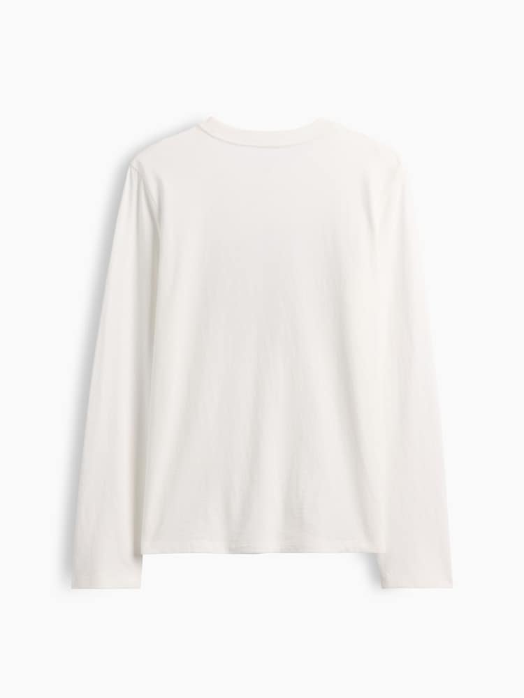 Gap White Logo Graphic Long-Sleeve T-Shirt (4-13yrs) - Image 2 of 3 Gap White Logo Graphic Long-Sleeve T-Shirt (4-13yrs) - Image 2 of 3