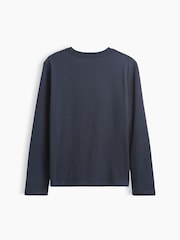 Gap Navy Logo Graphic Long-Sleeve T-Shirt (4-13yrs) - Image 2 of 3
