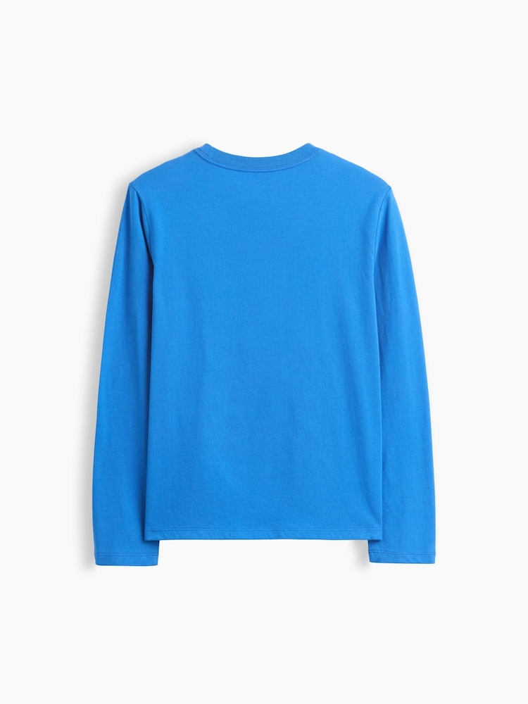 Gap Blue Logo Graphic Long-Sleeve T-Shirt (4-13yrs) - Image 2 of 3 Gap Blue Logo Graphic Long-Sleeve T-Shirt (4-13yrs) - Image 2 of 3