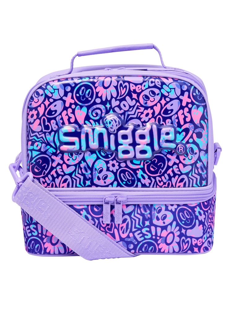 Smiggle Purple Vivid Hardtop Lunchbox - Image 1 of 2