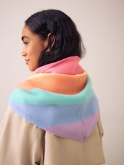 Little Bird Multi Pastel Rainbow Traingle Scarf - Image 3 of 5