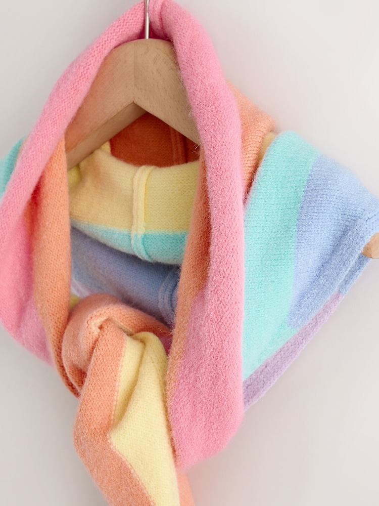 Little Bird Multi Pastel Rainbow Traingle Scarf - Image 5 of 5 Little Bird Multi Pastel Rainbow Traingle Scarf - Image 5 of 5