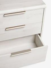 White Bronx Oak Effect 6 Drawer Chest of Drawers - Image 9 of 9