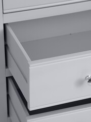K Interiors Grey Oak Windsor Solid Wood 2 Over 3 Chest - Image 3 of 6