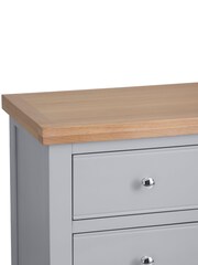 K Interiors Grey Oak Windsor Solid Wood 2 Over 3 Chest - Image 4 of 6
