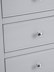 K Interiors Grey Oak Windsor Solid Wood 2 Over 3 Chest - Image 5 of 6