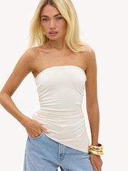 LOAVIES White Lit With Love Strapless Top - Image 3 of 6