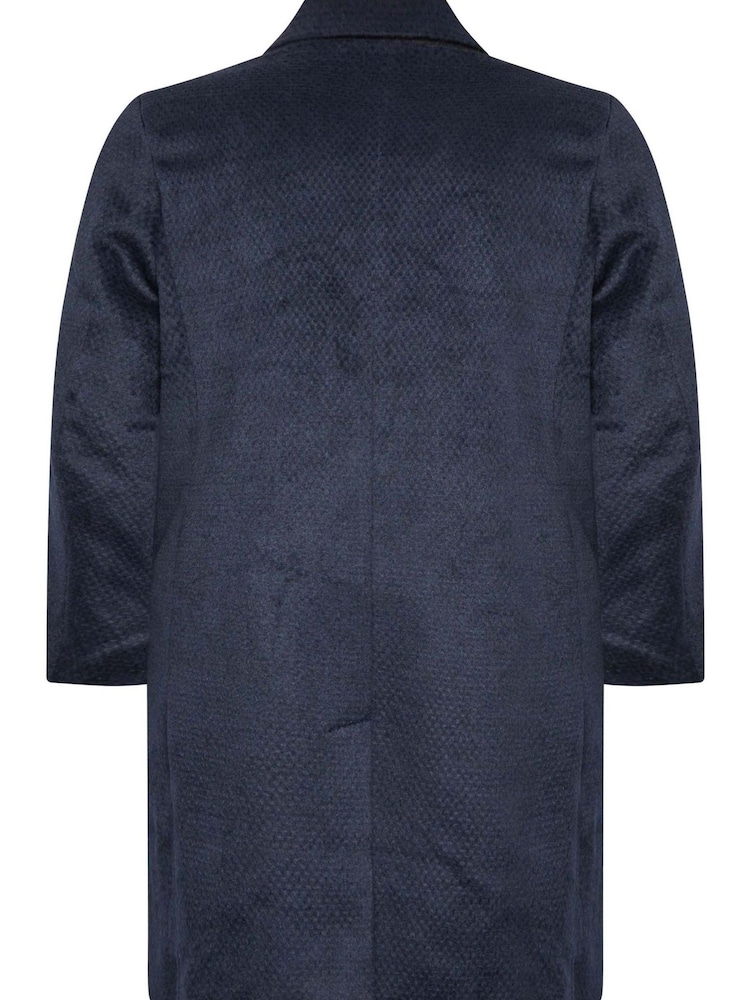 BadRhino Big & Tall Navy Blue Single Brested Coat - Image 3 of 3