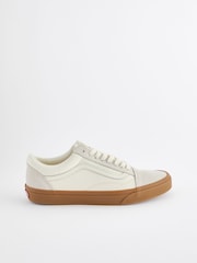 Kremowy - Męskie trampki na gumowej podeszwie Vans Old Skool - Image 2 of 6