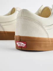 Kremowy - Męskie trampki na gumowej podeszwie Vans Old Skool - Image 3 of 6