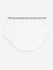 White/Black/Grey Midi Logo Knickers 4 Pack - Image 7 of 8
