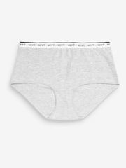 White/Black/Grey Midi Logo Knickers 4 Pack - Image 8 of 8