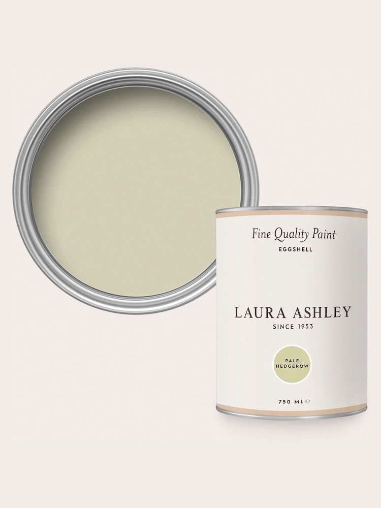 Laura Ashley Pale Hedgerow Green Eggshell 750ml Paint - Image 4 of 4