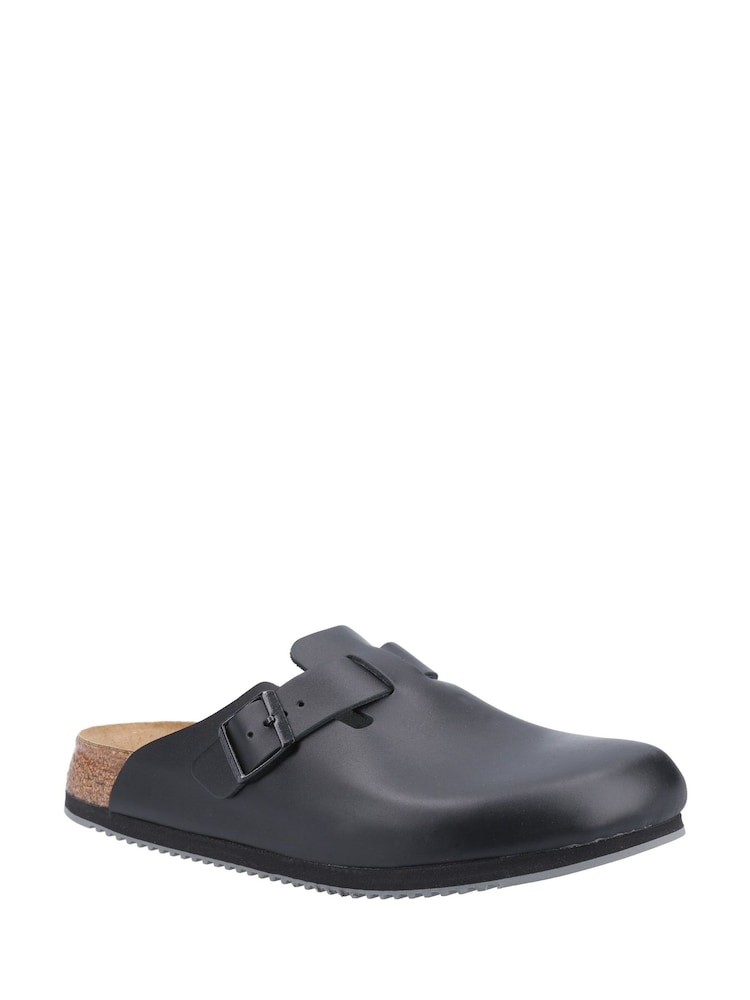Birkenstock Black Boston Super Grip Clogs - Image 1 of 4