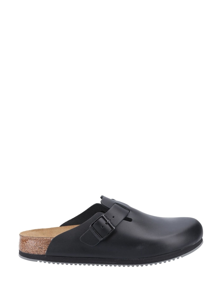 Birkenstock Black Boston Super Grip Clogs - Image 2 of 4