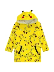 Character Yellow Pokemon Fleece Lounge Blanket Hoodie - Image 1 of 3