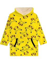 Character Yellow Pokemon Fleece Lounge Blanket Hoodie - Image 2 of 3