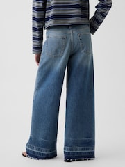 Gap Medium Wash Mid Rise Stripe Baggy Jeans - Image 2 of 5