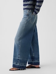 Gap Medium Wash Mid Rise Stripe Baggy Jeans - Image 3 of 5