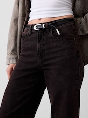 Gap Dark Brown High Waisted Stride Wide-Leg Jeans - Image 3 of 5