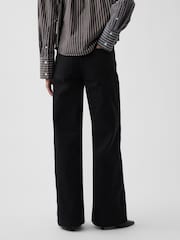 Gap Black High Waisted Stride Wide-Leg Jeans - Image 2 of 5