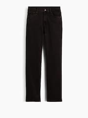 Brūna krāsa - Gap High Rise 90Slim Straight džinsi - Attēls 7 no 7
