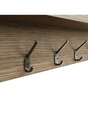 K Interiors Smoked Oak Embleton Solid Wood Hall Bench Top - Image 4 of 6